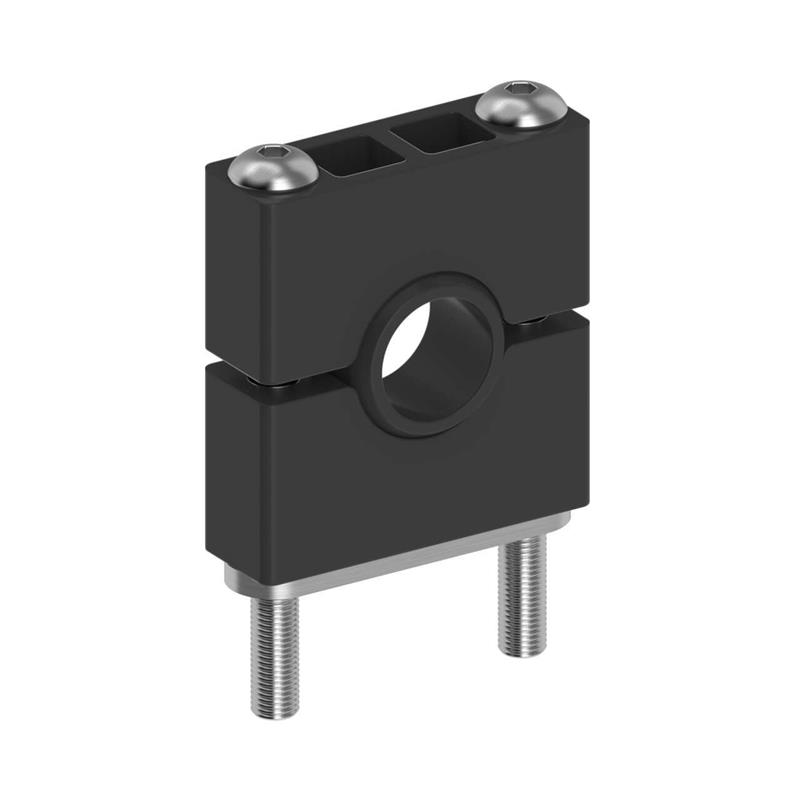 Image SMB18C - Bracket: Stainless Steel Mounting; Material: Black VALOX; 18 mm split clamp; Hardware included