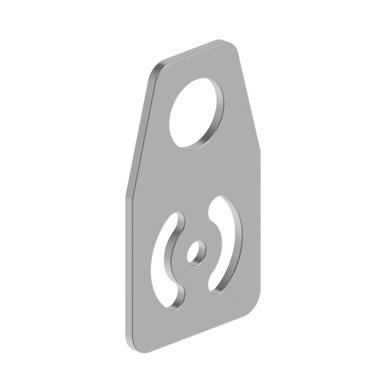 SMBAMS18P - Bracket: Flat SMBAMS series with 18 mm; hole for mounting sensors; Articulation slots fo