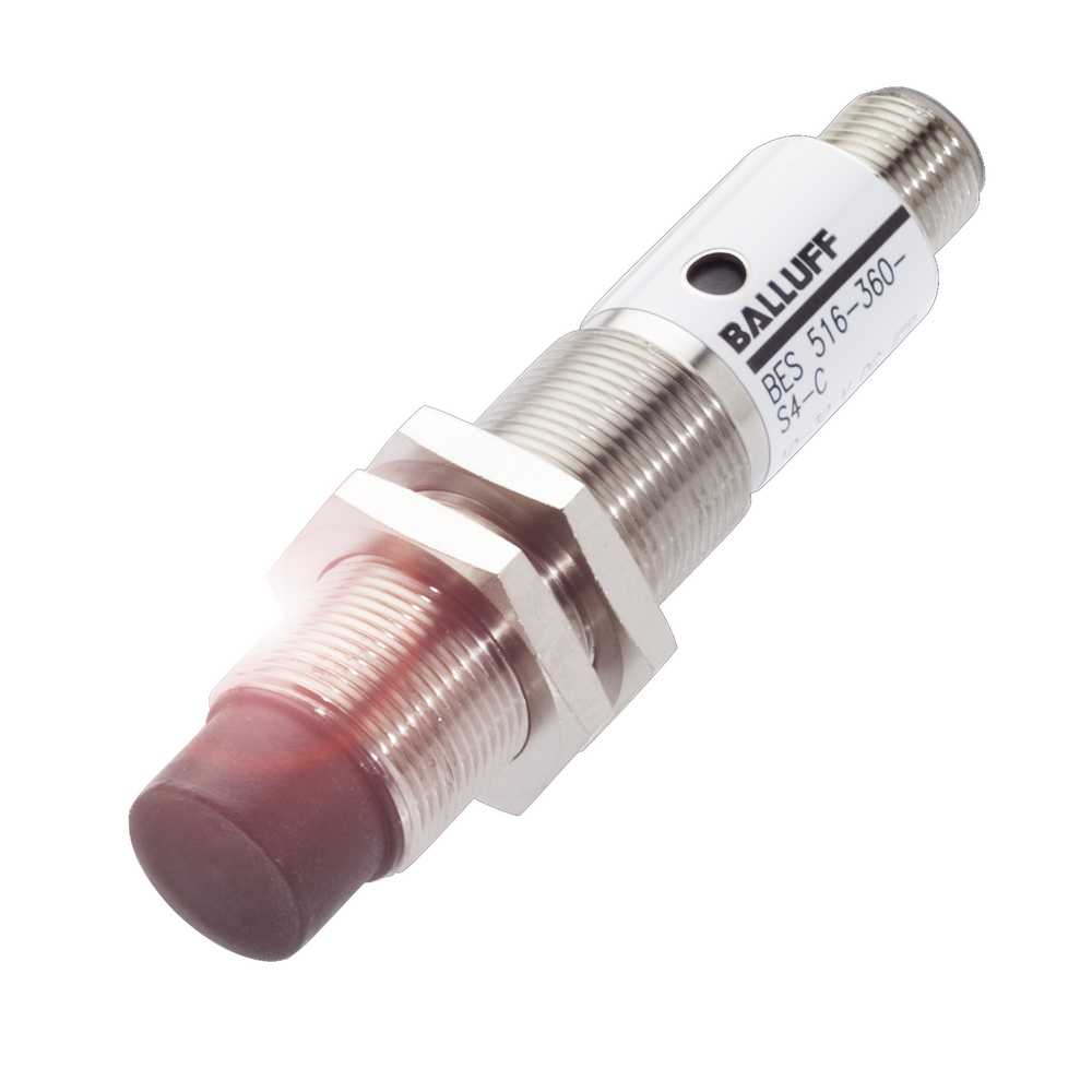 BES 516-360-S4-L Inductive sensor, Ø 18 x 83 mm, Connector, Normally open (NO), Rated operating distance Sn=8 mm, non-flush, Housing material=Brass, M