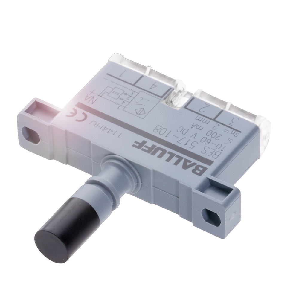 BES 517-110-RK Inductive sensor, 60 x 11.8 x 63.2 mm, Screw terminal, NO/NC, Rated operating distance Sn=2 mm, for flush mounting, Housing material=PA