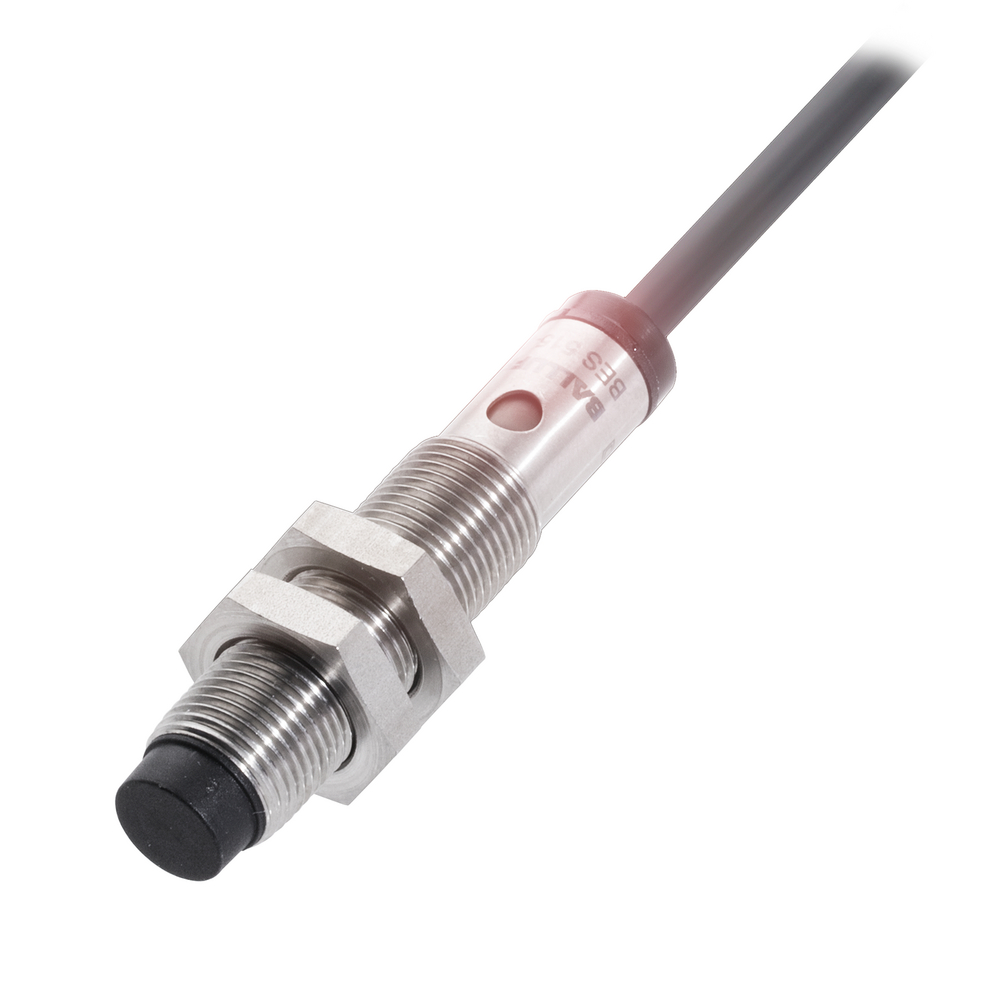 BES 515-356-BO-C-PU-05 Inductive sensor, Ø 12 x 59.5 mm, Cable, Normally open (NO), Rated operating distance Sn=4 mm, non-flush, Housing material=Stai