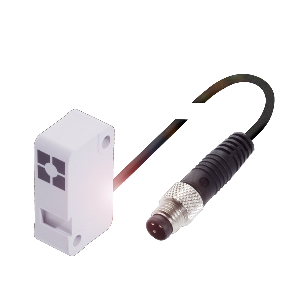 BES 517-398-NO-C-S49-00,2 Inductive sensor, 30 x 10.5 x 16.5 mm, Cable with connector, Normally open (NO), Rated operating distance Sn=2 mm, for flush