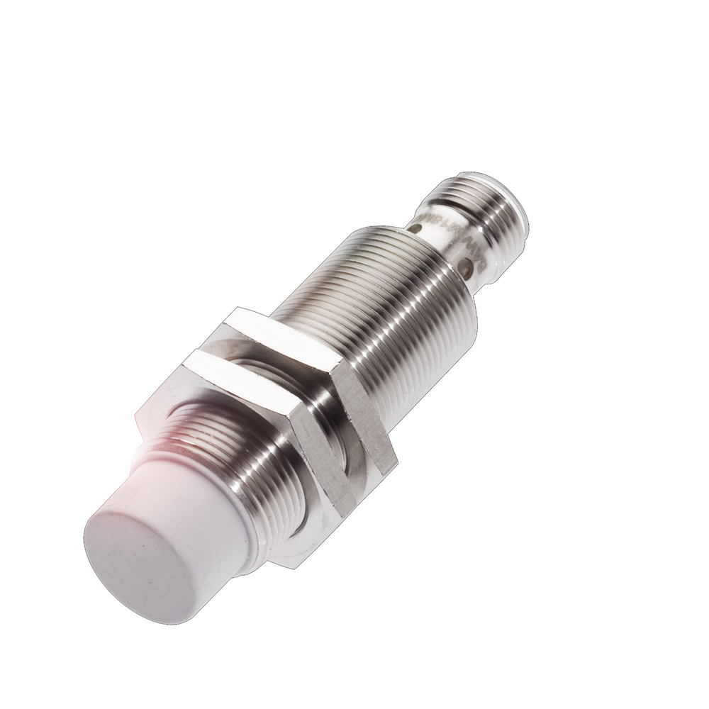 BAW M18MG-UAC80F-S04G Inductive Distance Sensor, Ø 18 x 65 mm, Connector, Effective distance Se=5.00 mm, non-flush, Housing material=Brass, Material s