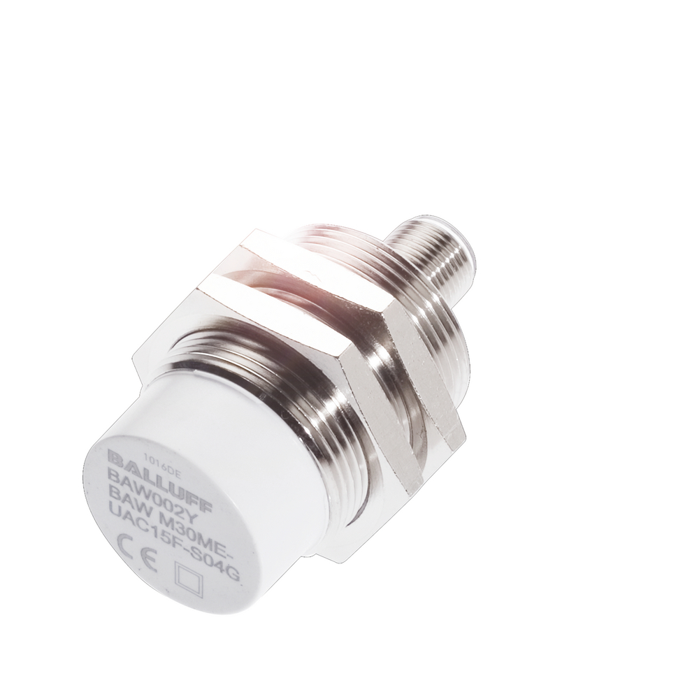 BAW M30ME-UAC15F-S04G Inductive Distance Sensor, Ø 30 x 57 mm, Connector, Effective distance Se=9.00