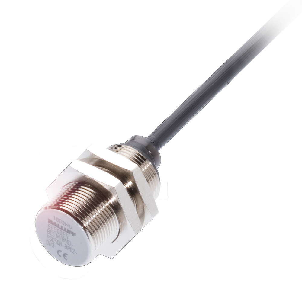 BES 516-367-G-E4-Y-03 Inductive sensor, Ø 18 x 36 mm, Cable, Normally closed (NC), Rated operating distance Sn=8 mm, for flush mounting, Housing mater