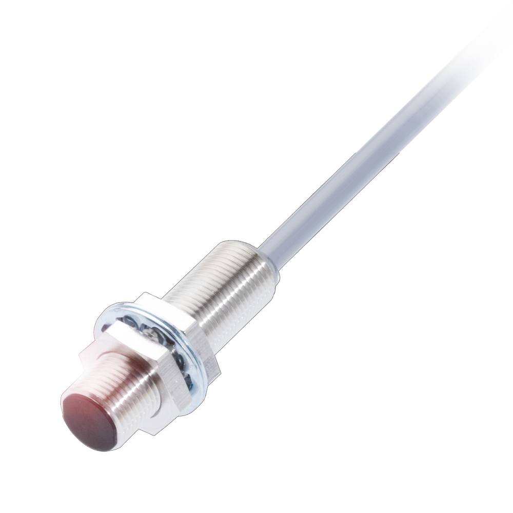 BES M12MG-USC30B-BV03 Inductive sensor, Ø 12 x 43 mm, Cable, Normally open (NO), Rated operating distance Sn=3 mm, for flush mounting, Housing materia