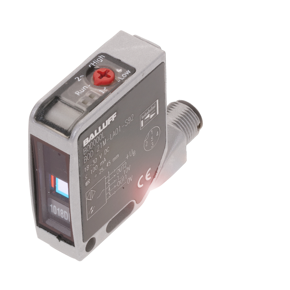 BOD 21M-LB02-S92 Photoelectric distance sensor BOD, Light emitter=Laser, Connection type=Connector, Switching output=2x PNP/NPN NO/NC Push-pull, Range