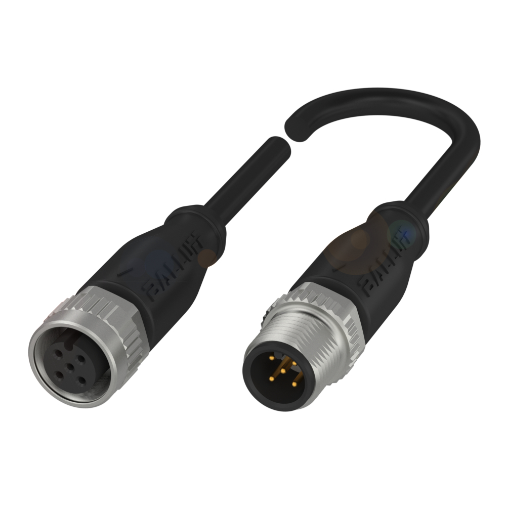 BCC M415-M415-3A-312-PX0534-003 Double-Ended Cordsets, Connector 01, style=M12x1, Connector 02, style=M12x1, Cable jacket, material=PUR, Cable length