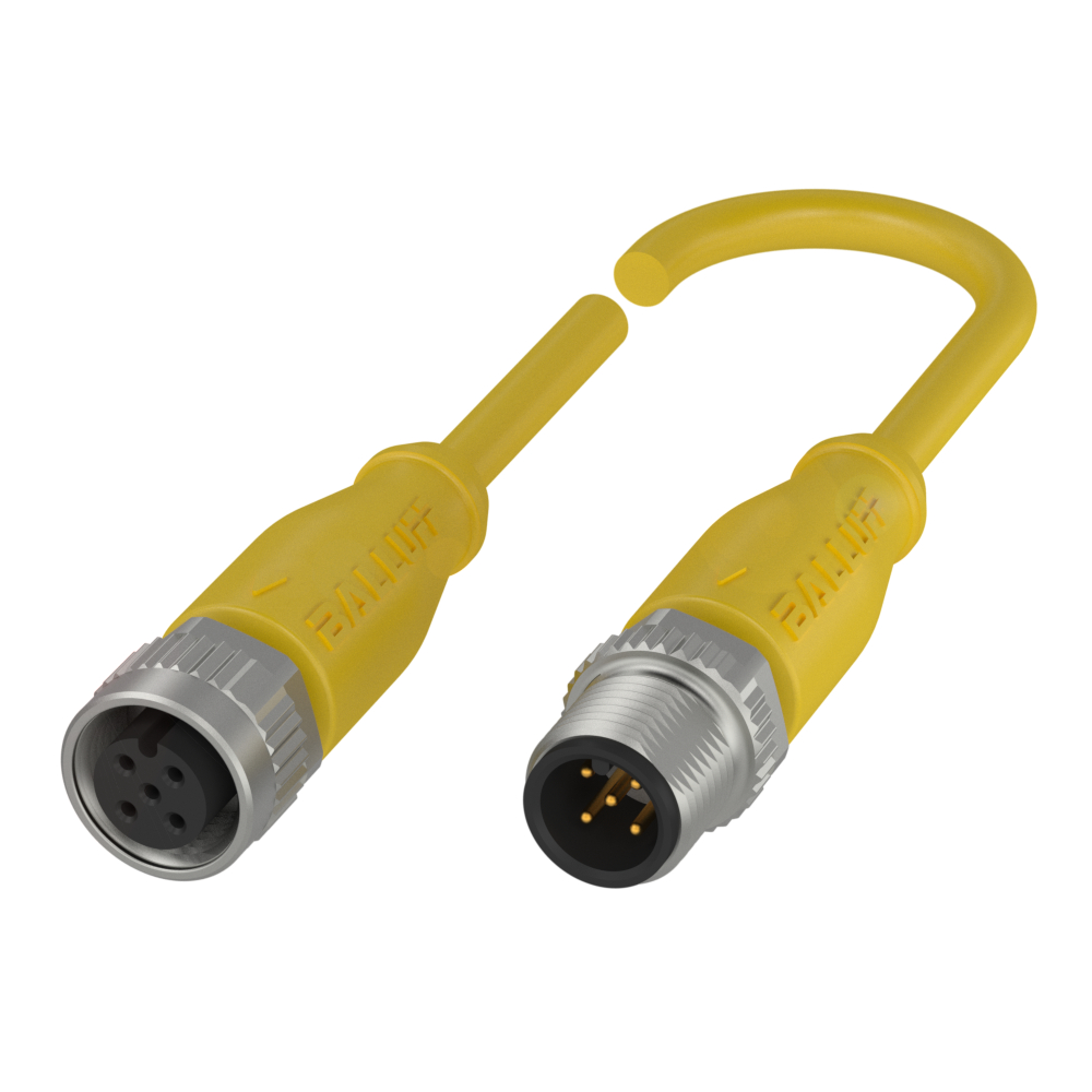 BCC M415-M415-3A-313-EX45T2-100 Double-Ended Cordsets, Connector 01, style=M12x1, Connector 02, styl
