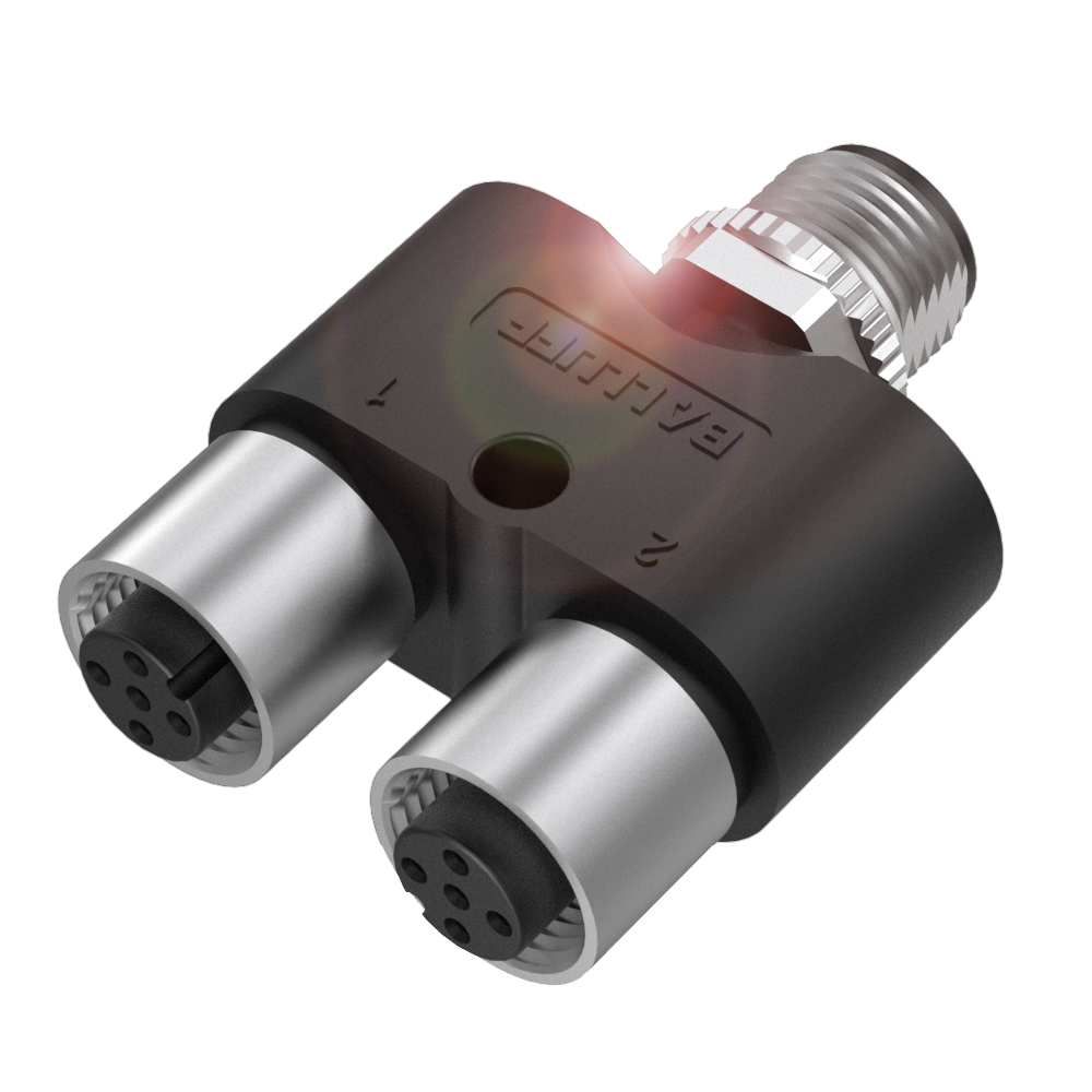 BCC M415-M415-M415-U0016-000 T-Splitters, Connector 01, style=M12x1, Connector 02, style=M12x1, Conn