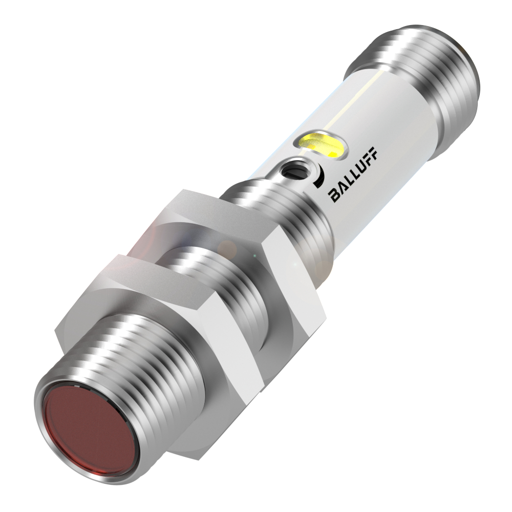 BOS 12M-PA-RE10-S4 Photoelectric sensor, Light emitter=LED, Connection type=Connector, Switching output=PNP Normally closed (NC);PNP Normally open (NO