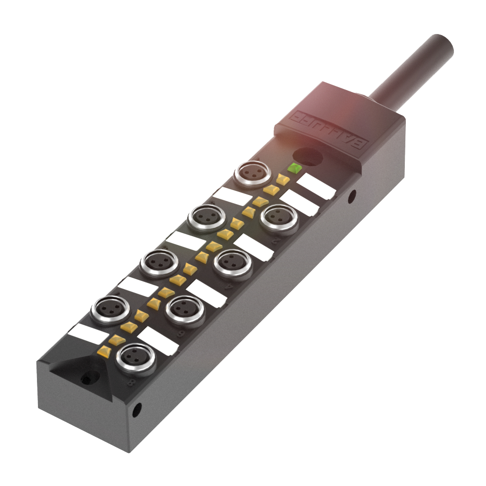 BPI 8M303P-5K-B0-KPXA0-150 Passive Interfaces, Cable jacket, material=PUR, Cable length L=15.00 m, Function indicator=yes – PNP LED