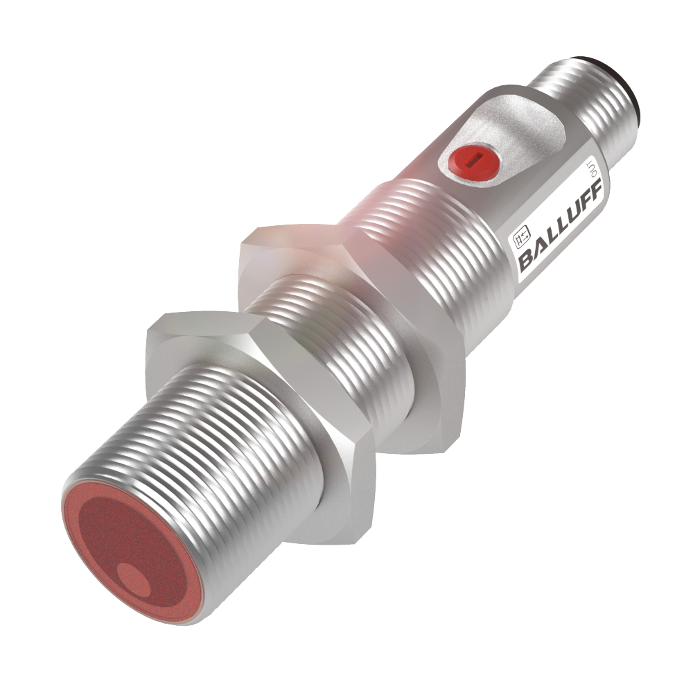 BOS 18M-PA-LR20-S4 Photoelectric sensor, Light emitter=Laser, Connection type=Connector, Switching output=PNP Normally closed (NC);PNP Normally open (