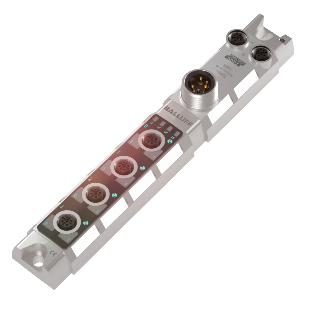 BNI PNT-507-005-Z040 Active splitter, Profinet, IO-Link function=Master, IO-Link version=1.1, Auxiliary interfaces, number=4x IO-Link, Inputs, number=