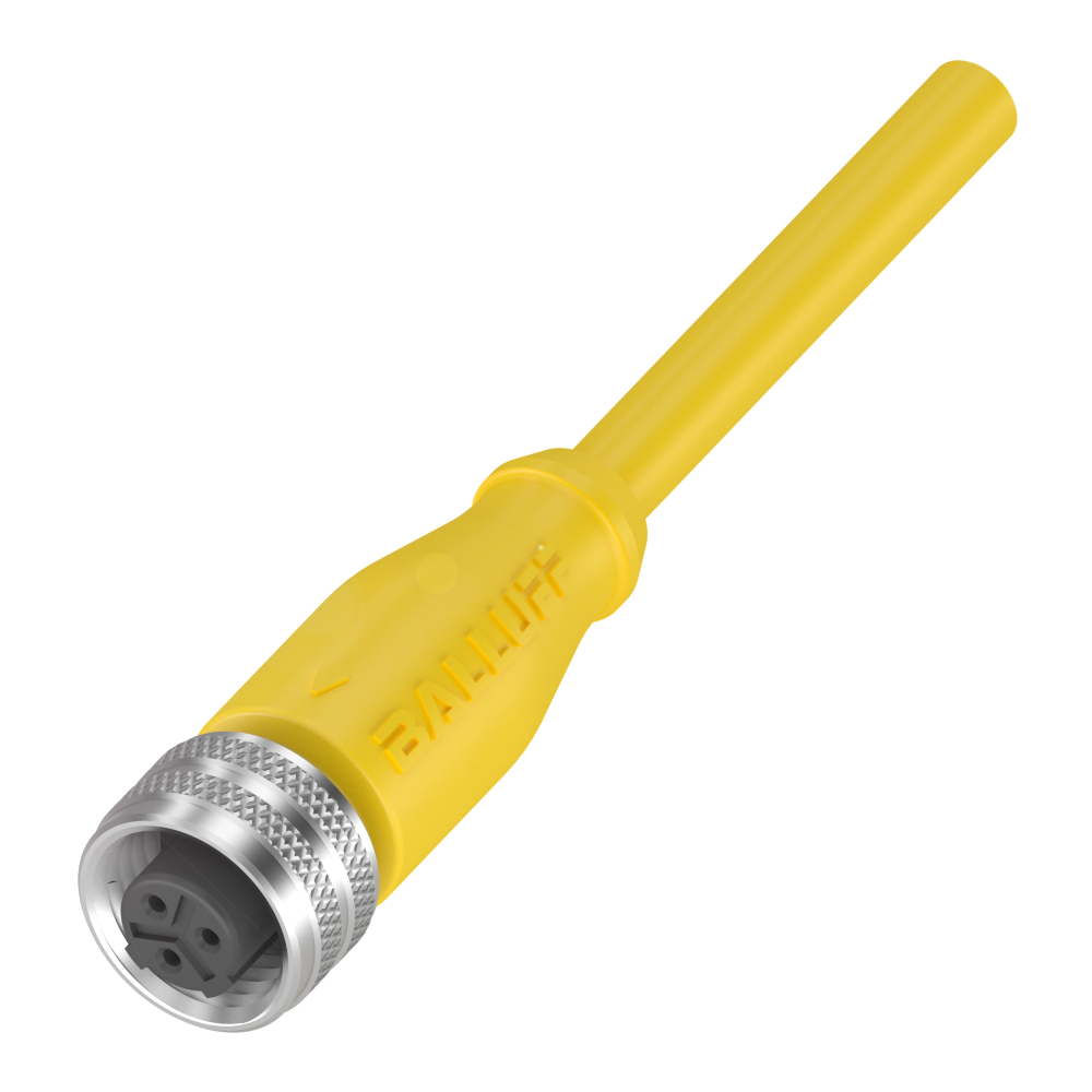 BCC A213-0000-1C-123-EX43T2-100 Single-Ended Cordsets, Connector 01, style=1/2", Cable jacket, mater