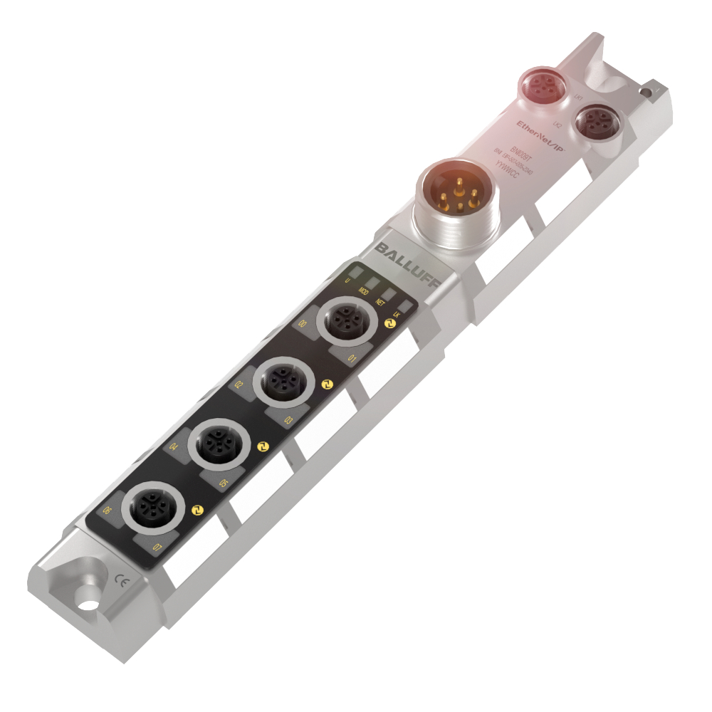 BNI EIP-507-005-Z040 Active splitter, EtherNet/IP, IO-Link function=Master, IO-Link version=1.1, Auxiliary interfaces, number=4x IO-Link, Inputs, numb