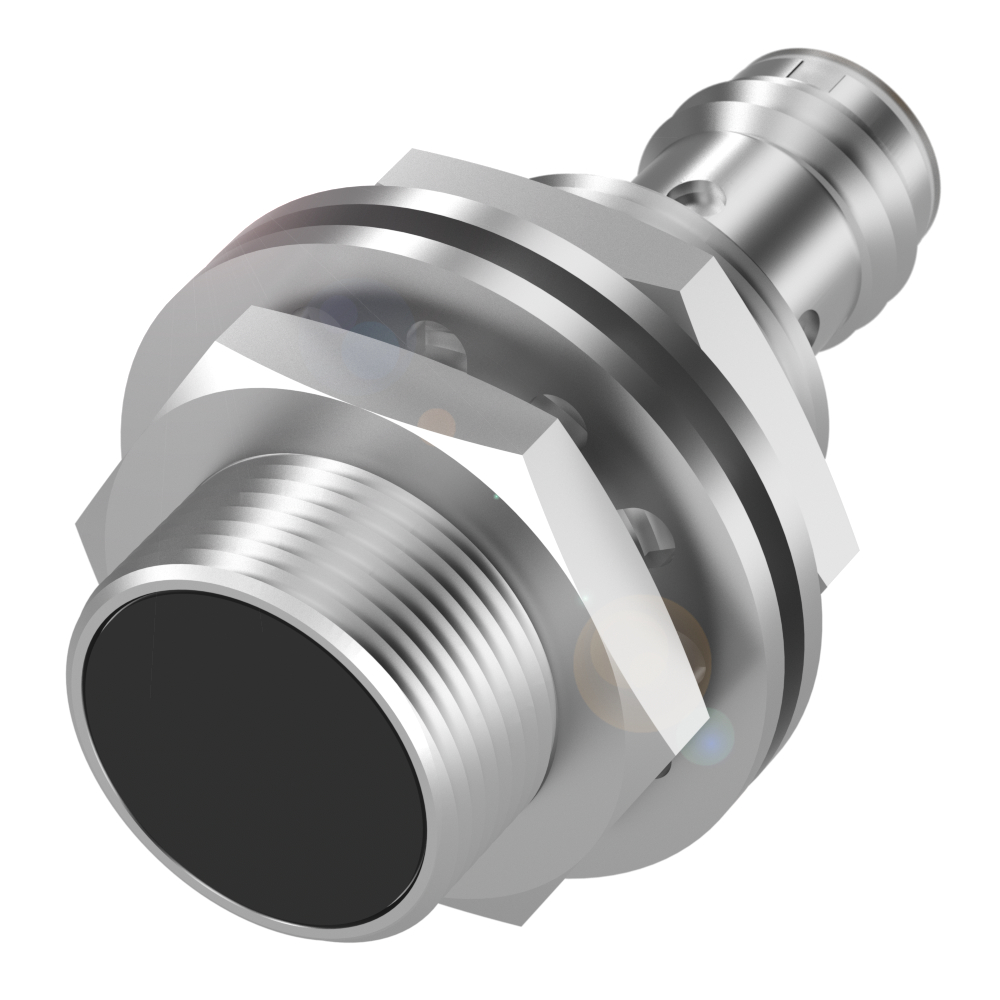 BES M18ME-PSC12B-S04G Inductive sensor, Ø 18 x 46 mm, Connector, Normally open (NO), Rated operating distance Sn=12 mm, quasi-flush, Housing material=