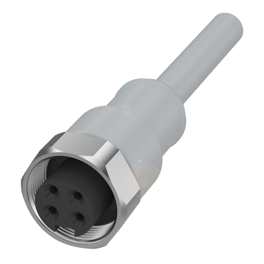 BCC C3B4-0000-10-003-YX84A5-050-C009 Single-Ended Cordsets, Connector 01, style=7/8", Cable jacket,