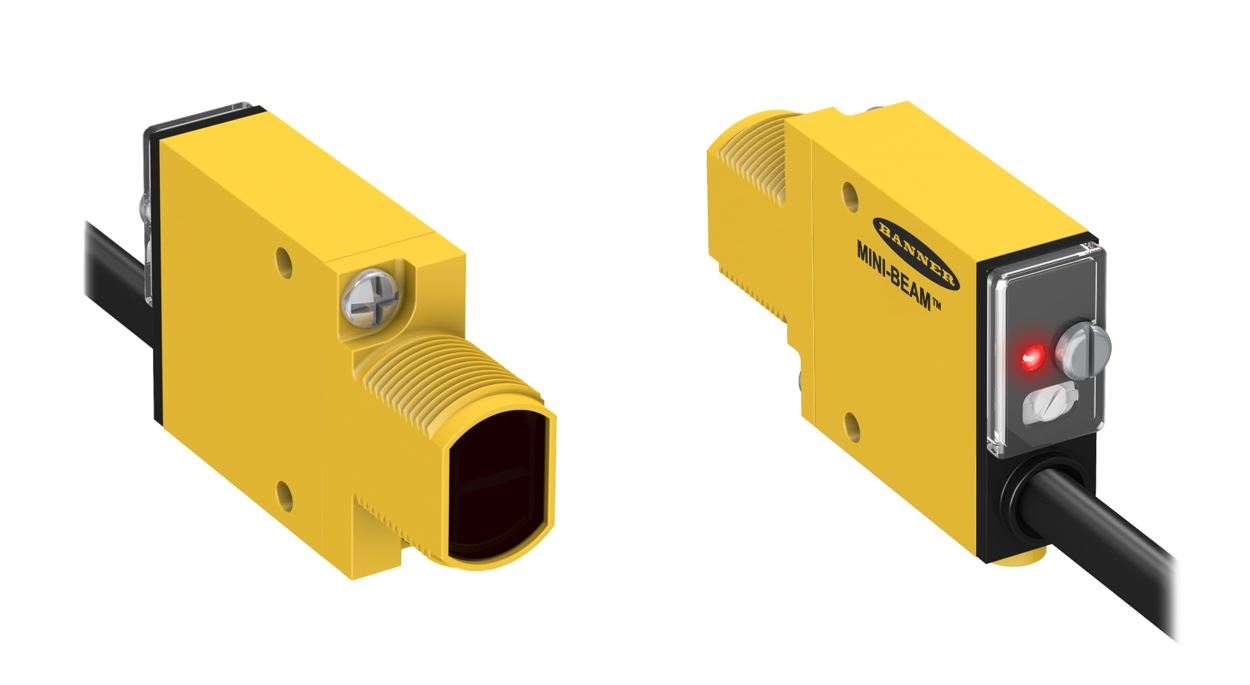 SM312LVAG - MINI-BEAM: Polarized Retro; Range: 50 mm - 2 m; Input: 10-30 V dc; Output: Bipolar: 1 NPN; 1 PNP; 2 m (6.5 ft) Cable