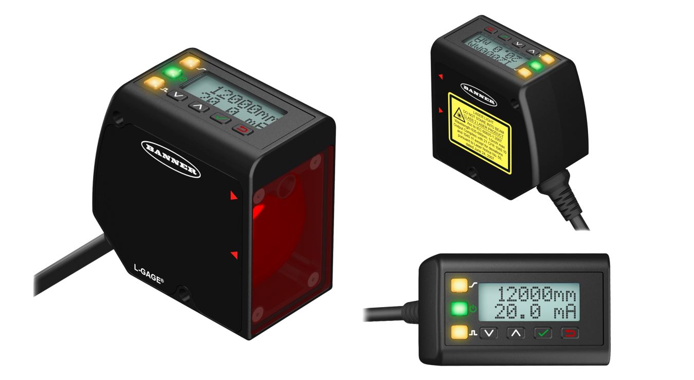 LTF12IC2LDQP - Laser Diffuse Time-of-Flight Sensor; Range: 50-12000 mm; Input: 12-30 V dc; Output: Analog: 4-20 mA; Class 2 Laser; Discrete: NPN/PNP C