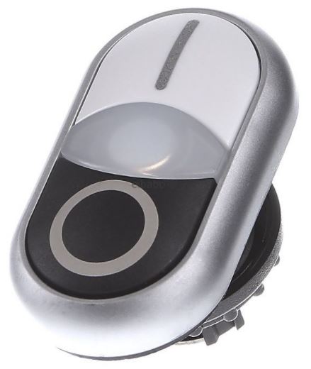 NON-FLSH ILL DBL PB SIL-BZL WHT TOP BLK BTM ETCHED