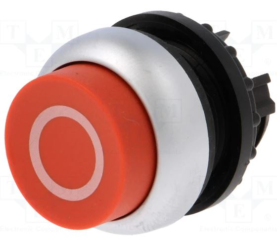 PUSH-BUTTON CONICAL RED STAY-PUT