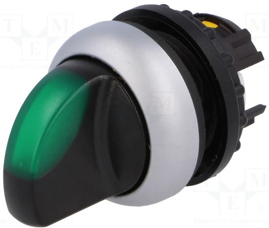 ILL 3-POS MTN SEL SWTCH THB-GP SIL-BZL GRN