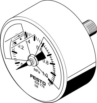 MA-40-1,0-R1/8-MPA-E-RG / Pressure gauge  MA-40-1,0-R1/8-MPA-E-RG