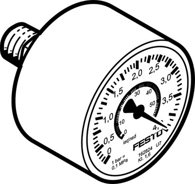 MAP-40-4-1/8-EN / Precision gauge MAP-40-4-1/8-EN