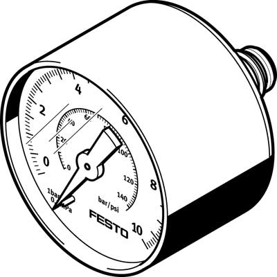 PAGN-40-10-P10 / Pressure gauge  PAGN-40-10-P10