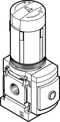 MS4-LRB-1/4-D5-A8-AS / Press regulator MS4-LRB-1/4-D5-A8-AS