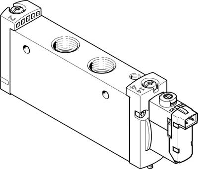 VUVG-L18-M52-RT-G14-1H2L-W1 / Solenoid valve  VUVG-L18-M52-RT-G14-1H2&