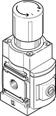MS6-LRP-1/4-D2-A8 / Prec. regulator MS6-LRP-1/4-D2-A8