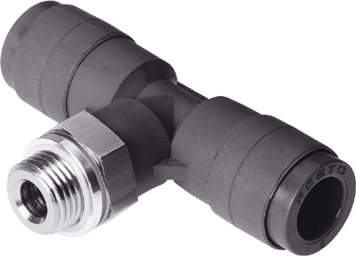QST-V0-G1/4-6 / Push-in t-fitt. QST-V0-G1/4-6