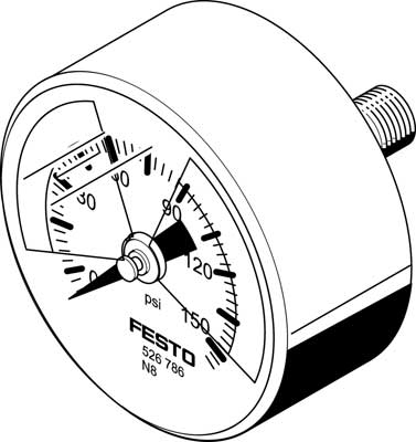 MA-40-145-R1/8-PSI-E-RG / Pressure gauge  MA-40-145-R1/8-PSI-E-RG