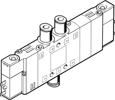 CPE14-M1BH-5/3G-QS-6 / Solenoid valve  CPE14-M1BH-5/3G-QS-6