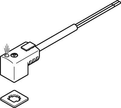 KMEB-3-24-2,5-LED / Plug s. w cable KMEB-3-24-2,5-LED