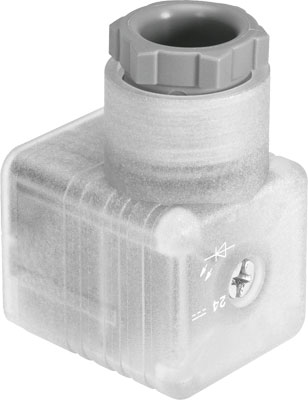 PEV-1/4-WD-LED-24 / Angled socket   PEV-1/4-WD-LED-24