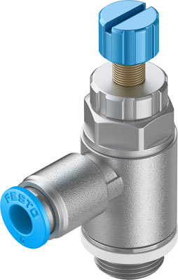 Image GRLA-1/4-QS-8-RS-D / 1-way contr.val GRLA-1/4-QS-8-RS-D