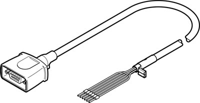 NEBM-S1G9-E-2.5-Q5-LE6 / Motor cable     NEBM-S1G9-E-2.5-Q5-LE6