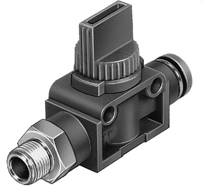 Image HE-2-1/4-QS-1/4-U / Shut-off valve  HE-2-1/4-QS-1/4-U