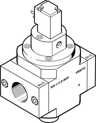 HEE-3/4-D-MAXI-110-NPT / On/off valve    HEE-3/4-D-MAXI-110-NPT