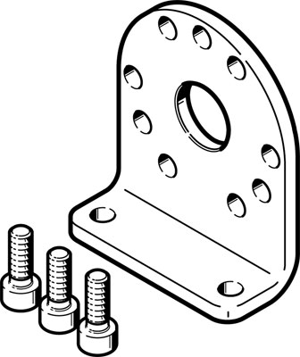 DAMH-Q12-16 / Foot mounting   DAMH-Q12-16