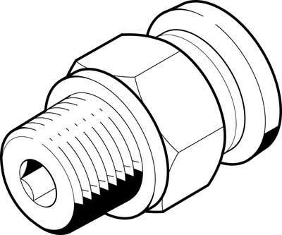 Image QB-M5-1/4-U-M / Push-in fitting QB-M5-1/4-U-M