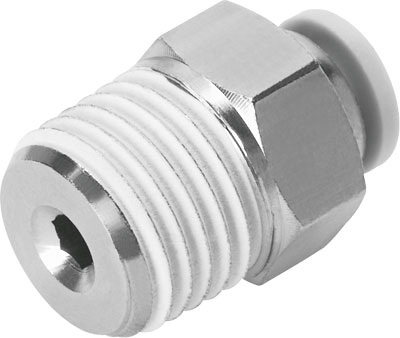 Image QB-1/8-1/4-U / Push-in fitting QB-1/8-1/4-U