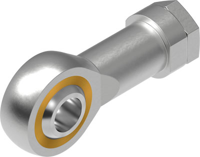 SGS-M10X1,25 Rod clevis for DSNU cylinders with a piston diameter of 25mm and DNCB cylinders with a piston diameter of 32mm with a M10 x 1.25 rod thre