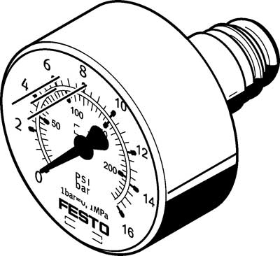 PAGN-26-16-P10 / Pressure gauge  PAGN-26-16-P10