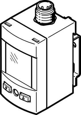 SPAU-P10R-W-G18FD-L-PNLK-PNVBA-M12U / Pressure sensor SPAU-P10R-W-G18FD-L-PNL&