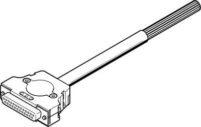 NEBV-S1G25-K-2.5-N-LE25-S6 connect. cable