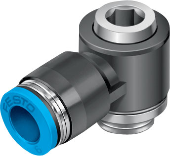 QSLV-G1/4-6-I / Push-in L-fit   QSLV-G1/4-6-I